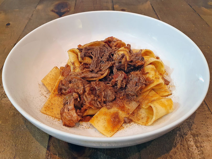 Beef short rib and pork shoulder ragù